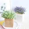 Fleurs décoratives Purple Provence Lavande Artificial Flower Wedding Bouquet Bouquet DIY DÉCORATION HOME GRAIN