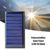 5V Solar Panel Study Polycrystalline Silicium Diy Batterijlader Kleine mini -celkabel speelgoed Volt 60Ma 1W voor 36V 240430