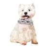 Dog Apparel 30/50Pcs Small Bow Tie Yarn Flower Pattern Style Pet Collar Dogs Accessories Grooming Products