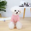 Vêtements pour chiens vêtements d'agneau mignon de peatter l'hiver chenery cache-couche rose en peluche à quatre pattes chiots chauds chauds s-2xl