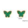 Famous designers design vanlycle delicate earrings for both men and women Butterfly female fashionable with common vanly