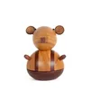 Partation Favor Conçue Zodiac Animaux décoratifs de musique de souris en bois rotatif décorative Personnage pour amis Cadeau