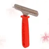 Hundkläder Dematting Comb for Dogs and Cats Tool Pet Detangler Diy Cat Grooming Rake Brush (Red) saker