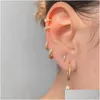 Hoop Huggie Mini Small Boucles d'oreilles pour femmes hommes Cumbic Zirconia Minimaliste Gold Sier Color Ccute Jewelry Pendientes 5mm-1M Drop Livrot oty05