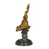 Dekorativa figurer Bronsgrodstaty Figurin Copper Animal Fengshui Sculpture Metal Crafts Art Kids Birthday Presents