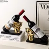 Decorative Figurines Creative Elephant Red Wine Rack Ceramic Crafts Decoration Living Room Champagne Storage European Home Art