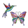 Party Dekoration Vogel Schmetterling Metall im Freien Wandkunstdekoration Skulptur hängen Dekorationen Einfach installieren