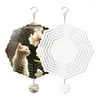 Decorative Figurines 2 Piece Sublimation Wind Spinner 10 Inch Blank Blanks Hanging Ornament For Yard Garden Decoration