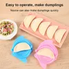 Bakgereedschap 1Set 304 Roestvrij staal Dumpling Maker Dough Circle Roller Machine Keukengebak Embosser Pie Ravioli Pasta -accessoires