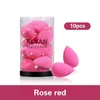 Bysi Makeup Tools 10 Mini Beauty Egg Makeup Mixer Cosmetic Puff Dry and Wet Sponge Mat Basic Powder Beauty Tools Makeup Accessories D240510