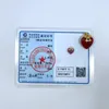 Collier de fraises en or réel 18 carats pour femmes avec certificat Tendance de bijoux de haute qualité de luxe 2024 K chaîne de pendentif 240511