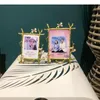 Frames multi-size goud voor foto's familie portret klassieke bloemen stippellingen fotolijst tafel ornamenten vintage home decor