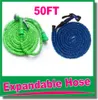 hoogwaardige 50ft intrekbare hoseexpandable tuinslang blauwgroene kleur snelle connector waterslang met waterpistool OMD99367949