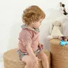 의류 세트 신생아 아기 옷 세트 세련된 짧은 슬리브 스웨터 탑+하단 아기 소녀 니트 2 피스 의류 의류 의류 의류.