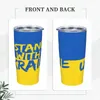 Mugs Cup 20oz Ukraina National Cups Travel Mug Portable Steel Sippy Coffee Tumbler rostfritt