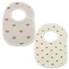 Bibs Burp Tissu 2 pièces / ensemble étanche pour bébé Bib Coton Baby Nourching Bib Nouveau Burp Baby Vêtements Bandana Childre