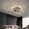 Modern LED -guld/svart taklampa ljuskrona för levande matsal sovrum inomhus belysning fixtur heminredning armatur lyster