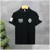 Mens Polos Summer Paris Designer Luxury Lmed Letter Classic Fashion Green Casual Cotlon Complete Drop Drow Apparel Clo Otnt9