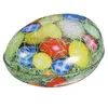 Opslagflessen Easter Tinplate Eieren Candyhouder Cookie Box Decorate Treat Boxes Party Gunsten Gift Iron Case