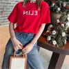 T-shirt da donna maglietta da donna Luxury CE CE Cotton Round Destro Round Disk Fashion Casual Classic Summer Clothes XXXL