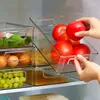 Бутылки для хранения фруктовых контейнеров питатель для холодильника прозрачная коробка кухня прозрачные овощные напитки