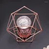 Candle Holders E8BD Nordic Style 3D Geometric Candlestick Metal Holder Wedding Home Decor