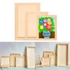 Frames Natural Wood Frame Po Decor 3D Wall Art Paintings Picture Setting Display Stand DIY Poster Puzzle Bracket
