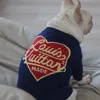 Modna odzież dla psów jesienna zima ciepłe ubrania projektant Sweter Schnauz francuski buldog buldog misy mały średni luksusowy kota bluzy.