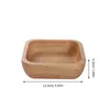 Dinnerware Sets Wooden Bowl Salad Simple Dessert Serving Flatware Large Plate Container Fruit Tray