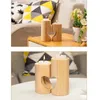 Candlers Romantic Tea Light Light Decorative Wood Solder Send de 2 Unity Heart Piestal for Home Decor
