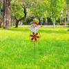 Kaarsenhouders 2 stks Xmas Garden Windmolens kerstthema Pinwheels Holiday Stakes