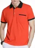 GAAJ Brand Men Polo Pocket Contract Color Cotton Coton Classe Mentide Mentide Cold-Down Summer Polos Brésil Golf Man 240513