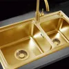 DRAINS TALEA DRAIN European Exporte gebürstete Roségold Küchensieb Edelstahl 114 mm Abfluss für Spüle XK268C029 Drop Lieferung H DH8LN