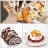 Rengöring DIY Golden Facial Mask 24K Edible Gold Foil Beauty Anti Aging Wrinkles Ta bort ansiktshudvårdsverktyget för 10 Organic Serum Eye Black D240510