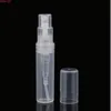 2/3/4 / 5ml Mini bouteille rechargeable vide Clear Plastic Fine Fine Mist Spray Contasseurs pour désinfectant Nettoyer pour désinfection pour la main