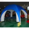 Tente de couverture rouge extérieure 10m arc marquee portable 6 jambes publicitaires gonflables tente araignée pop-up dôme sans murs latéraux fo250o