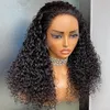 Grade 12a Maleisische Peruaanse Indiase Braziliaanse Jerry Curly 13x4 HD Lace frontale pruik 18 inch 100% rauw maagdelijk dik menselijk haar