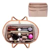 Hhyukimi Brand Make Up Organizer Felt Insert Sac pour sac à main Travel Inner Purse Portable Cosmetic Sacs s'adapter à divers sacs de marque 240510