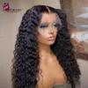 13x4 tiefe Wellenspitzen -Vorderperücke menschliches Haar transparente Spitze Frontalperücken für Frauen 4x4 Perücken vorgelegt