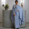 Runway jurken moderne Saoedi-Arabische zeemeermin elegante satijnen baljurk sexy holle o-neck feestjurk lange mouwen avondjurk 2024 nieuw