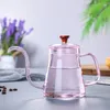 Keukenaccessoires Hand Drip Coffee Set Gozeck Kettle Barista Tools Coffeeware Teaware Swan Neck Teapot Tea Pot Glass Potten 240510