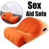 Portabel uppblåsbar sexsoffa säng par spel älskar stol vuxna sexspel bdsm kropp stöd kudde sexiga leksaker natt erotik 240507