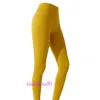 AAA Designer Lul Bekväm kvinnors sportyogbyxor med etikett Känn dig hög midja höftlyft tätt elastisk andningsbar snabbtorkning som kör smala ben