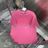 T-shirt feminina de grife nova nova popular bordada bordada solta emagrecer no meio casual versátil versátil tampo de manga curta para uso de verão