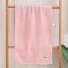 Towel Bamboo Fiber 3pcs Set Antibacterial Face Good Absorption Large Towels Household Solid Color For Home