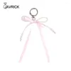 Keychains 3D Phone Pendant Bowknot Keychain Stylish Bag Accessories Lanyard Perfect Gift For Women And Girl