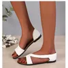Buty swobodne 2024 Letnie damskie sandały damskie sandały damskie płaskie flip-flops moda komfort na zewnątrz plaża dla kobiet