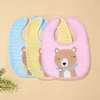 Bibs Burp Cloths Boys and Girls Nourning Bibs Soft Cotton Terproofr Drip Towels Matchs Animal coloré Baby Bibs Bustons Burp Vêtements D240513