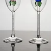 Vingglasögon 2st Creative Shaped Goblets Champagne Flute Flower Cup Stemware Cocktail Glass Drinkware Party Wedding Presents