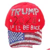 Feestmutsen Trump 2024 hoed Casual diamant honkbal pet athleisure verstelbaar katoen 9 stijl drop levering home tuin feestelijke benodigdheden dh5qc